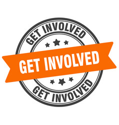 Get Involved Stamp Label