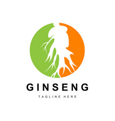 Ginseng Logo Herbal Plant Natural Herbal