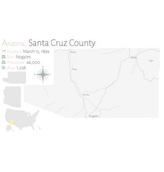 Map Santa Cruz County In Arizona