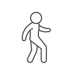 Walking Person Line Outline Icon