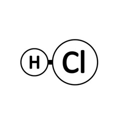 Hydrogen Chloride Molecule Icon