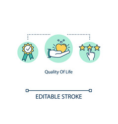 Quality Of Life Concept Icon Health And Longevity