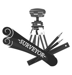 Geodetic Instrument And Boundary Plans Symbol