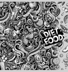 Cartoon Doodles Diet Food Frame Graphics