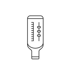 Peak Flow Meter Linear Icon Portable