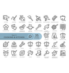 Set Icons Cooking Kitchen 03