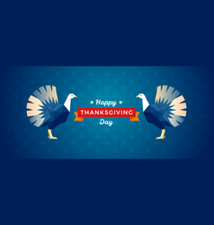 Thanksgiving Banner Background With Cute