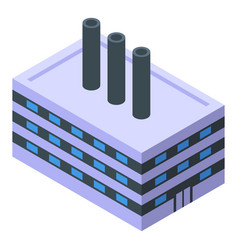 Distribution Gas Factory Icon Isometric