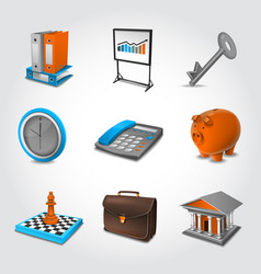 Business Realistic Icons