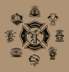 Firefighter Volunteer Badges