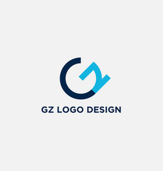 Gz Letter Initial Logo Simple