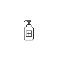 Hand Sanitizer Pump Bottle Icon Template