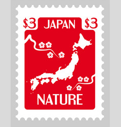 Japan Nature Island With Cherry Blossom Postmark