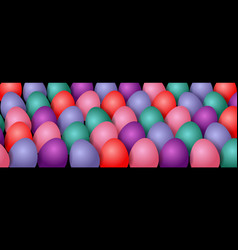 Easter Background With Color Eggs