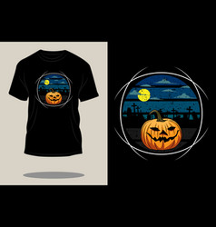 Halloween Retro T Shirt Design