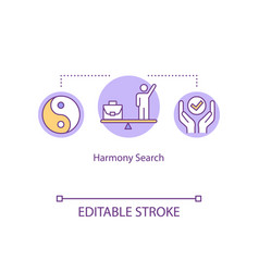 Harmony Search Concept Icon Life And Work Balance