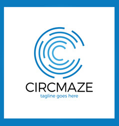 Circle Maze Logo - Letter C