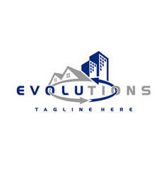 Evolutions Real Estate Logo Building Logo Design