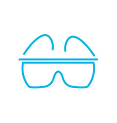 Isolated Smartglasses Line Style Icon