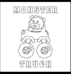 Monster Truck With Animal Driver