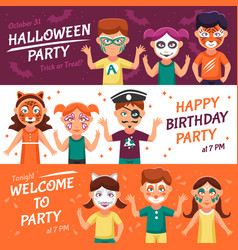 Party With Greasepaint Banners Set Party With