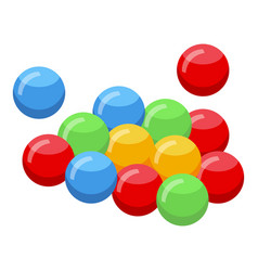 Bubble Gum Balls Icon Isometric Sweet