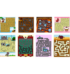 Cartoon Maze Games Education For Kids