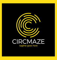 Circle Maze Logo - Letter C