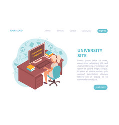 University Web Site Landingppage