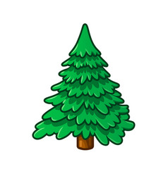 Christmas Evergreen Tree Emoji Isolated On White