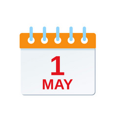 1 May Calendar Icon Labor Day