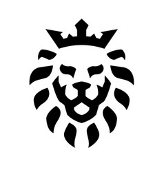 Lion Head With Crown Logo