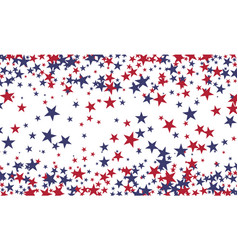 Red And Blue Stars Falling On White Background