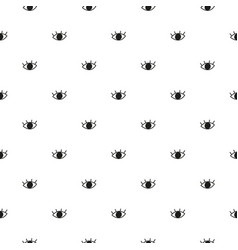 Seamless Pattern With Doodle Open Eyes