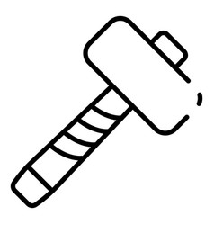 Big Hammer Icon Outline Style