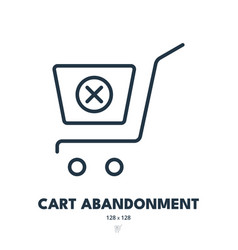 Cart Abandonment Icon Shopping Retention