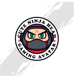 Cute Little Boy In Black Ninja Mask Mascot