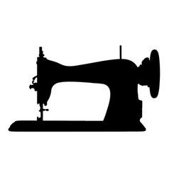 Sewing Machine Silhouette Art