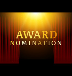 Award Nomination Background Golden Film Movie