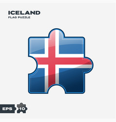 Iceland Flag Puzzle