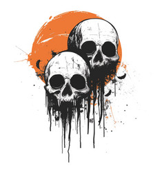 Minimalist Halloween Metal Band T-shirt Design