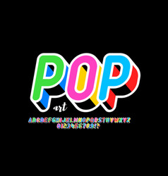 Pop Art Style Font