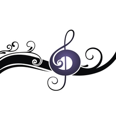 Symbols Of Music On A White Ba