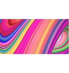 Horizontal banner with 3d rendered flow digital Vector Image