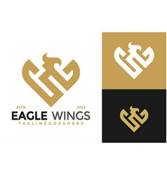 Letter V And S Eagle Logo Design Symbol Icon