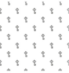 Seamless Pattern With Doodle Outline Keys