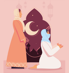 Praying Muslim Women