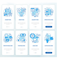 Risk Categories Blue Onboarding Mobile App Screen