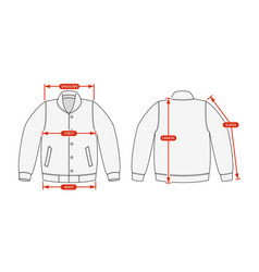 Clothing Size Chart Varsity Jacket