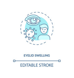 Eyelid Swelling Concept Icon